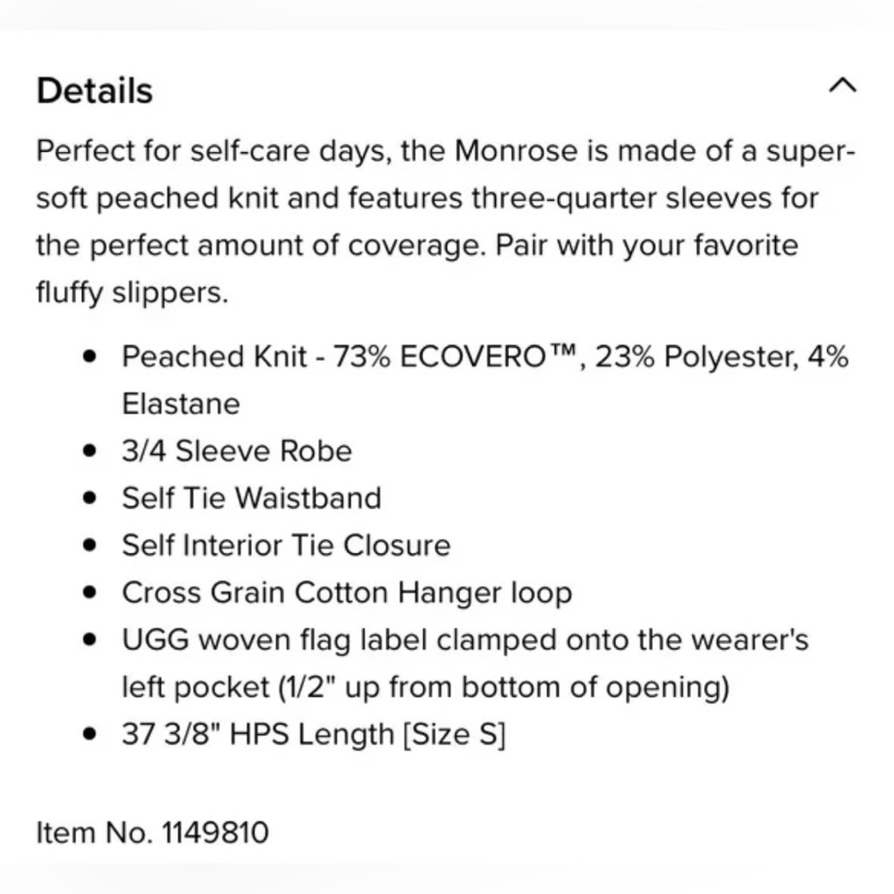 UGG Monrose II Robe - Picture 4 of 4
